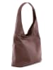 Lucca Baldi Leder-Schultertasche "Barga" in Braun - (B)33 x (H)32 x (T)16 cm