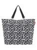 Reisenthel Skórzany shopper bag "XL" w kolorze szaro-czarnym - 68 x 45,5 x 20 cm