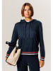Rodier Wollen hoodie donkerblauw