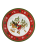 Hutschenreuther Patera "Happy Wintertime" w kolorze czerwono-białym na ciasto - wys. 10,5 cm