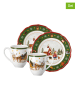 Hutschenreuther 4tlg. Kaffee-Set "Happy Wintertime" in Weiß/ Grün/ Rot