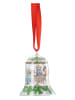 Hutschenreuther Dzwonek choinkowy w kolorze zielonym - wys. 7,1 x Ø 5,6 cm
