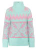KARI TRAA Pullover "Amelia" in Hellblau/ Rosa