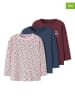 name it 3-delige set: longsleeves "Nia" lichtroze/blauw/rood