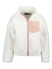 Blue Seven Kurtka polarowa w kolorze biało-jasnoróżowym