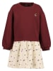 Blue Seven Sweatkleid in Rot/ Beige