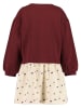 Blue Seven Sweatkleid in Rot/ Beige