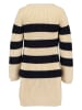 Blue Seven Strickkleid in Beige/ Schwarz