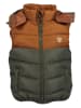 Blue Seven Steppweste in Khaki/ Hellbraun