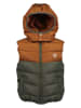 Blue Seven Steppweste in Khaki/ Hellbraun