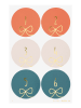 folia PAPER Adventskalenderstickers "Round Bows" - vanaf 5 jaar