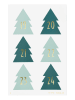 folia PAPER Naklejki do kalendarza adwentowego "Christmas Tree" - 5+