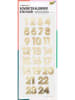 folia PAPER Adventskalenderstickers "Numbers Gold" - vanaf 5 jaar