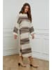 L'armoire de Suzette Strickkleid in Camel/ Beige