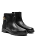 Tommy Hilfiger Shoes Leder-Ankle-Boots in Schwarz