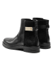 Tommy Hilfiger Shoes Leder-Ankle-Boots in Schwarz