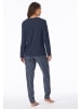 UNCOVER BY SCHIESSER Pyjama donkerblauw