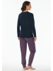 UNCOVER BY SCHIESSER Pyjama paars/donkerblauw