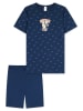 Schiesser Pyjama in Dunkelblau