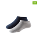 Schiesser 2-delige set: sokken grijs/donkerblauw