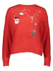 JDY Pullover "Santa" in Rot