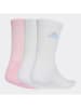 adidas Sportsocken in Rosa/ Weiß