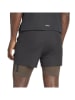 adidas 2in1-Laufshorts in Schwarz/ Braun