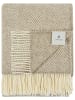Lanerossi Wełniany koc "Iseo Spina" w kolorze beżowo-kremowym - 170 x 130 cm