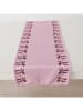 Boltze Tischläufer "Boucle" in Rosa - (L)140 x (B)40 cm