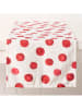 Boltze Tischläufer "Jingle" in Weiß/ Rot - (L)140 x (B)40 cm
