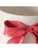 Boltze Bloempot "Bow" wit/roze - (H)15 cm