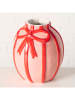 Boltze Vase "Volta" in Rosa/ Rot - (H)19,5 cm