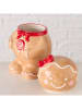 Boltze Voorraadpot "Ginger" lichtbruin/rood - (H)22 cm