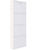 Scandinavia Concept Schoenenkast wit - (B)50 x (H)136 x (D)15 cm