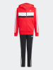 adidas Strój sportowy w kolorze czerwono-czarnym