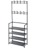 Joybos Garderobe in Schwarz - (B)60 x (H)155 x (T)26 cm