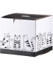 GILDE 3-delige theeset "Funny Cat" wit/zwart