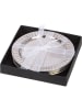 GILDE 4er-Set Untersetzer "Nova" in Silber  - Ø 11 cm