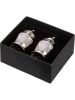 GILDE 2tlg. Set Salz-/ & Pfefferstreuer "Nova" in Silber - (H)7 cm