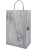 GILDE Weinflaschenkiste "Vin" in Grau - (B)20,5 x (H)35 x (T)10 cm