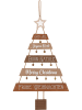 GILDE Decohanger "Merry Christmas" bruin - (B)28 x (H)53 x (D)0,60 cm
