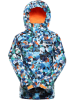 Alpine Pro Ski-/snowboardjas "Kiwero" blauw/groen/oranje