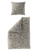 Bierbaum Satin-Bettwäsche-Set in Grau/ Beige
