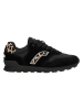 Relaks Leren sneakers zwart/lichtbruin