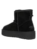 Relaks Leder-Winterboots in Schwarz