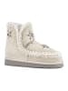 Mou Leder-Winterboots in Creme