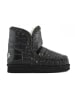 Mou Leder-Winterboots in Schwarz