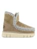 Mou Leder-Winterboots in Beige