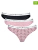 Tommy Hilfiger Stringi (3 pary) w kolorze jasnoróżowo-czarnym