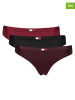 Tommy Hilfiger 3er-Set: Strings in Rot/ Schwarz